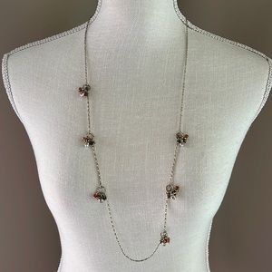 Cute Necklace w/ Colorful Dangle Bead Clusters